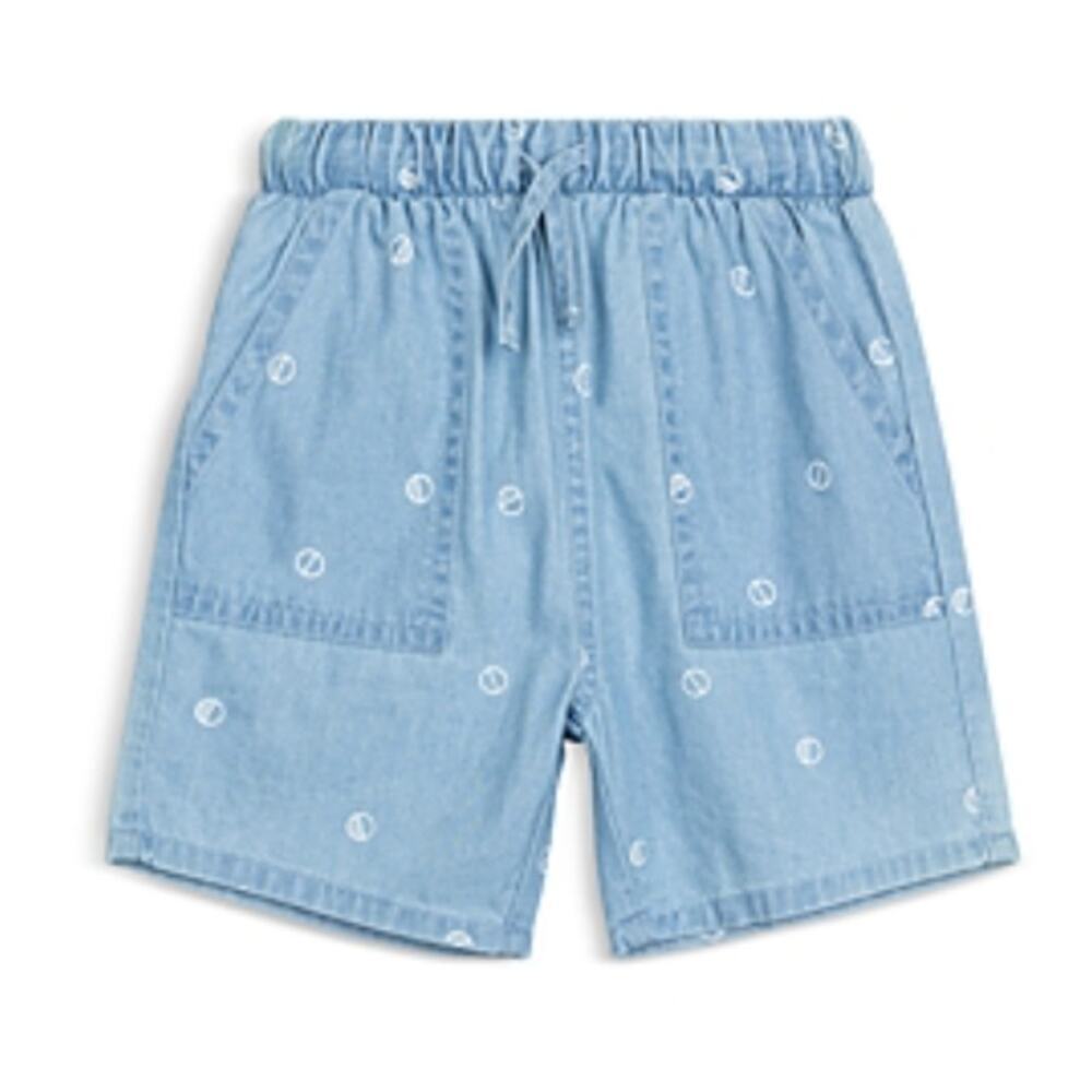 Miles the Label Little Boy's Wheels Print Denim Shorts in Blue, Size 4​​​​